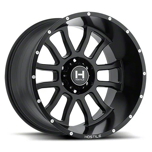 Hostile Gauntlet Asphalt 6-Lug Wheel; 20x9; 10mm Offset (19-26 Silverado 1500)