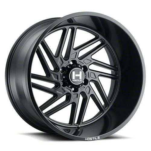 Hostile Jigsaw Asphalt 6-Lug Wheel; 20x9; 12mm Offset (19-26 Silverado 1500)