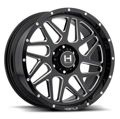 Hostile Sprocket Blade Cut 6-Lug Wheel; 20x9; 10mm Offset (19-26 Silverado 1500)