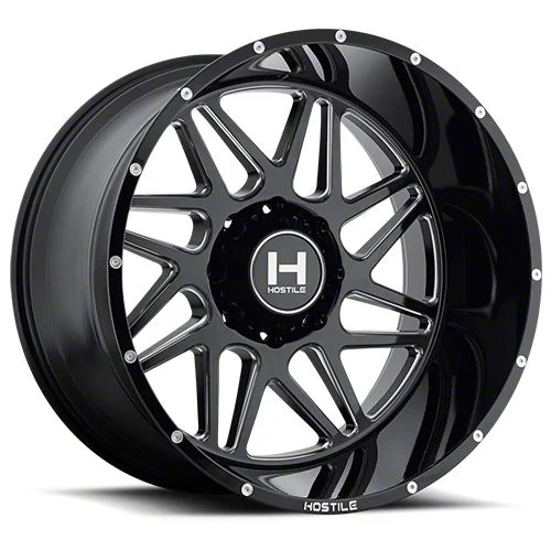 Hostile Sprocket Blade Cut 8-Lug Wheel; 20x12; -44mm Offset (20-26 Silverado 2500 HD)
