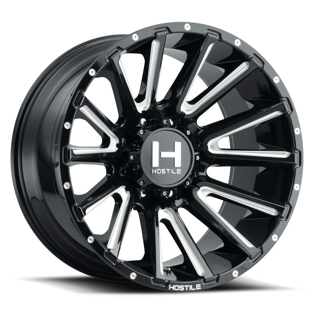 Hostile Typhoon Blade Cut 8-Lug Wheel; 22x12; -44mm Offset (20-26 Silverado 2500 HD)