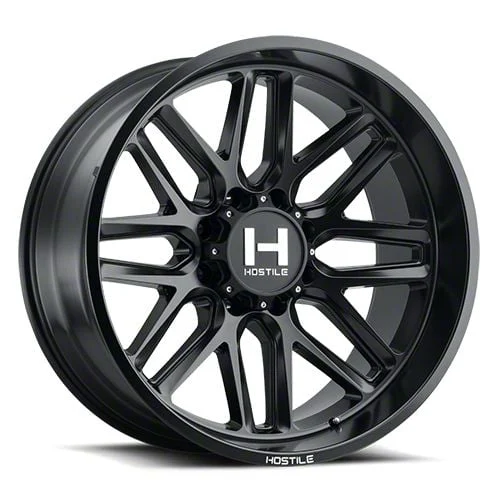 Hostile Vulcan Asphalt 8-Lug Wheel; 20x12; -44mm Offset (20-26 Silverado 2500 HD)