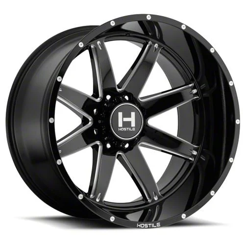 Hostile Alpha Blade Cut 8-Lug Wheel; 22x12; -44mm Offset (20-26 Silverado 3500 HD SRW)