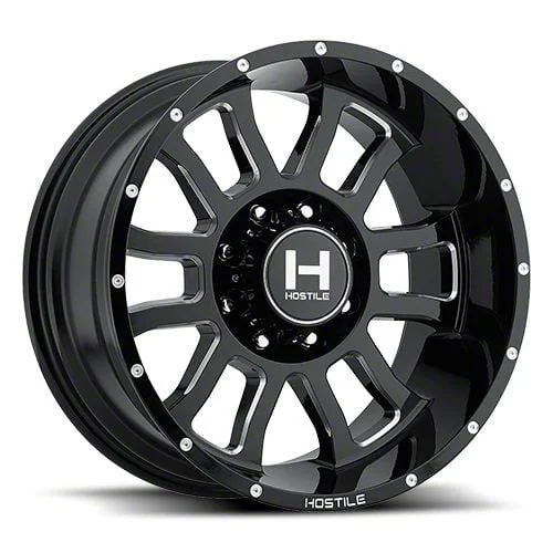 Hostile Gauntlet Blade Cut 8-Lug Wheel; 20x12; -44mm Offset (20-26 Silverado 3500 HD SRW)