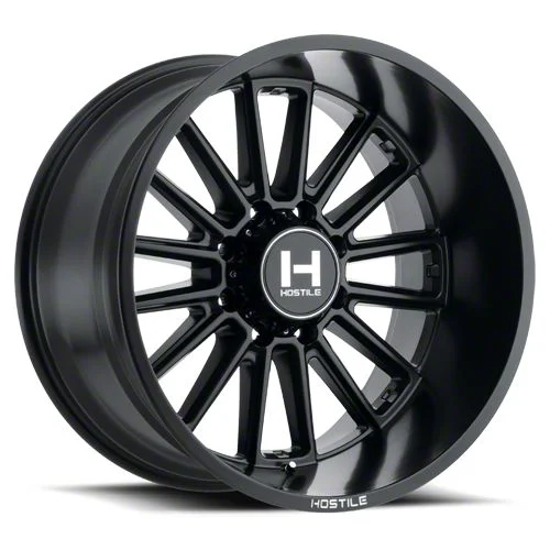 Hostile Predator Asphalt 8-Lug Wheel; 20x12; -44mm Offset (20-26 Silverado 3500 HD SRW)
