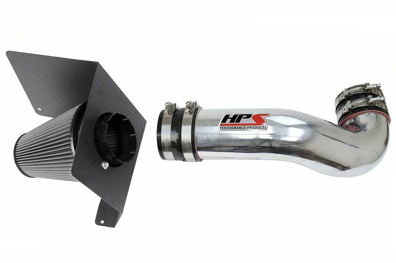 Shortram Cold Air Intake; Polished (07-08 4.8L Sierra 1500)