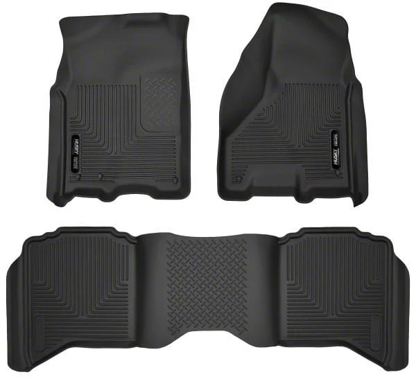 Husky Liners X-Act Contour Front and Second Seat Floor Liners; Black (09-18 RAM 1500 Crew Cab)