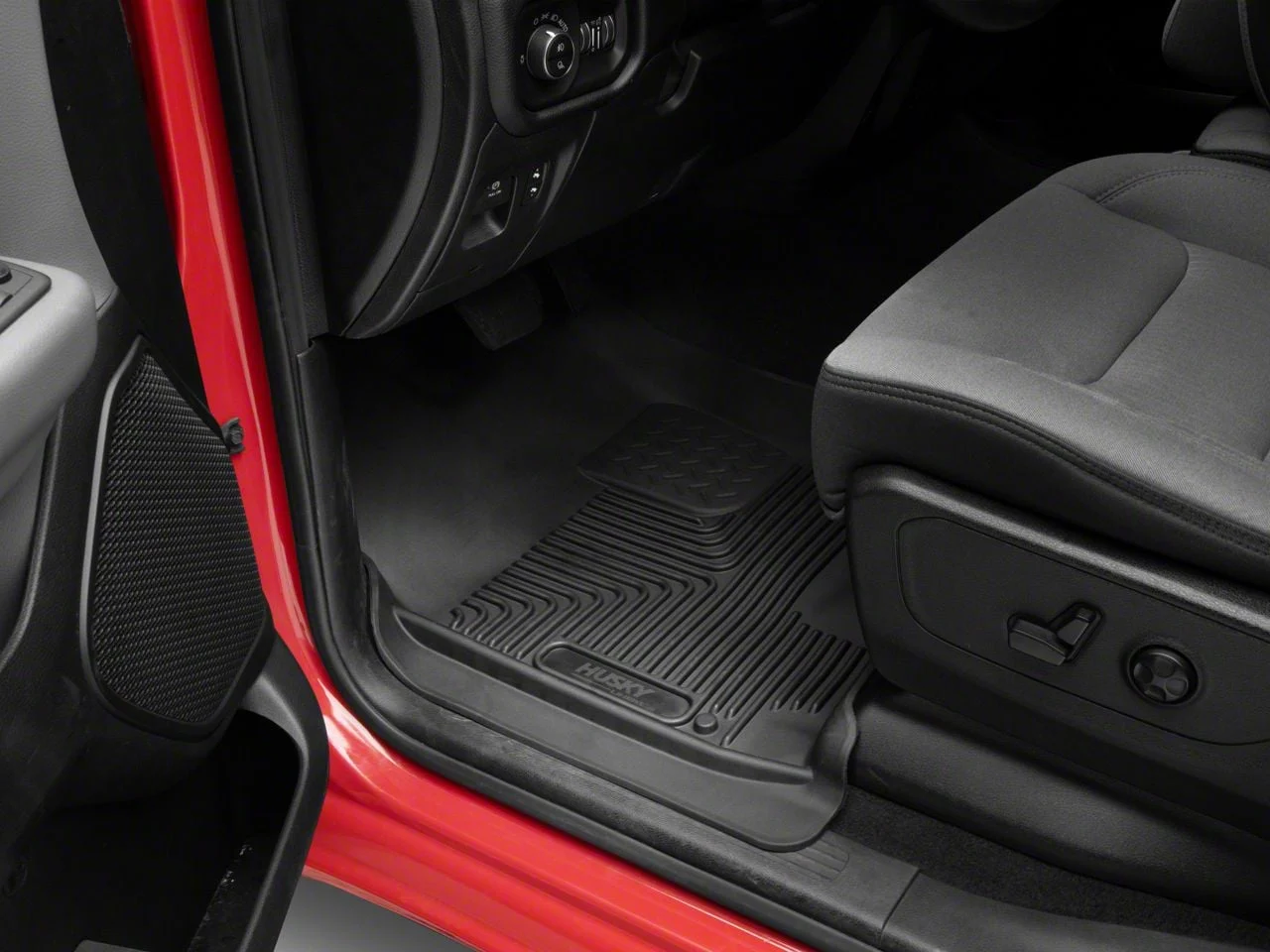 Husky Liners X-Act Contour Front and Second Seat Floor Liners; Black (19-24 RAM 1500 Crew Cab)