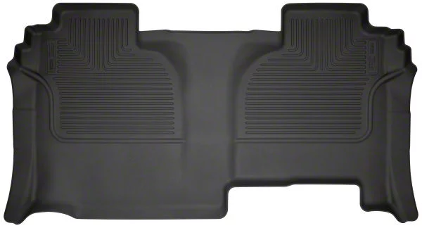 Husky Liners WeatherBeater Second Seat Floor Liner; Black (19-26 Sierra 1500 Double Cab)