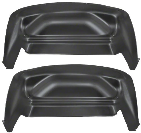 Husky Liners Rear Wheel Well Guards; Black (07-14 Sierra 2500 HD SRW)