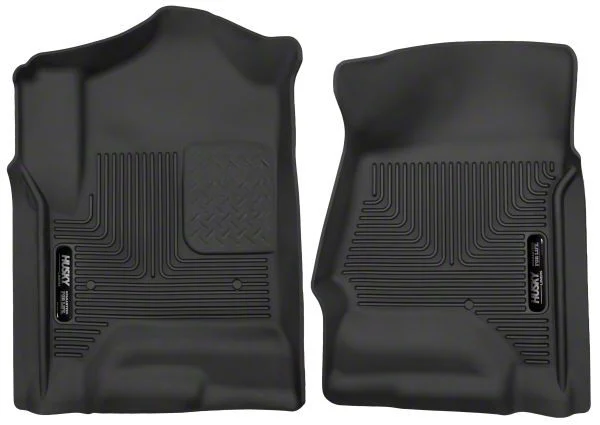 Husky Liners X-Act Contour Front Floor Liners; Black (15-19 Sierra 2500 HD Double Cab, Crew Cab)