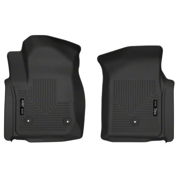 Husky Liners X-Act Contour Front Floor Liners; Black (19-26 Silverado 1500 Regular Cab)
