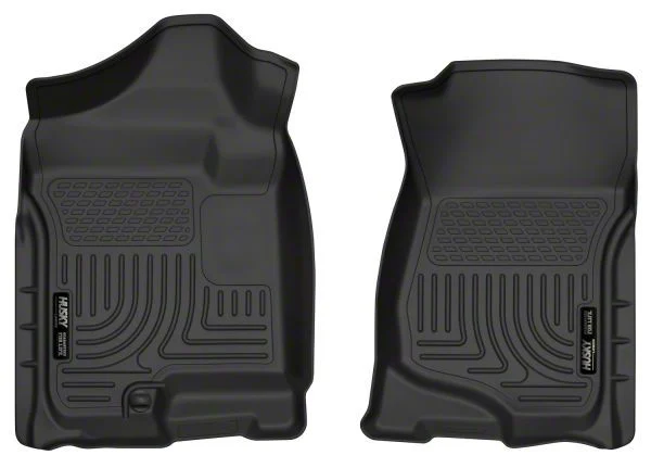Husky Liners WeatherBeater Front Floor Liners; Black (07-14 Silverado 2500 HD Extended Cab, Crew Cab)