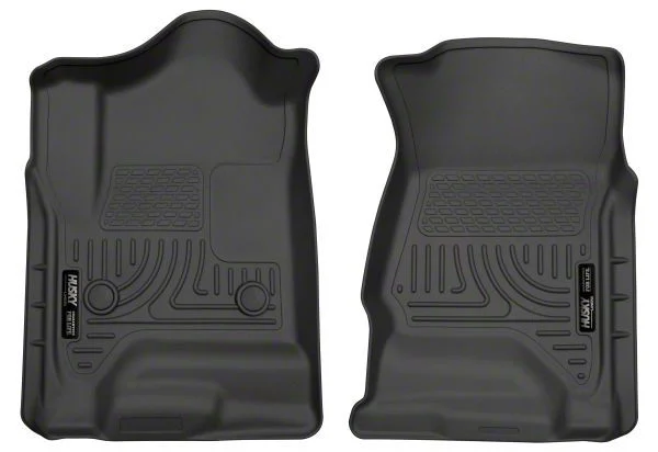Husky Liners WeatherBeater Front Floor Liners; Black (15-19 Silverado 2500 HD Double Cab, Crew Cab)