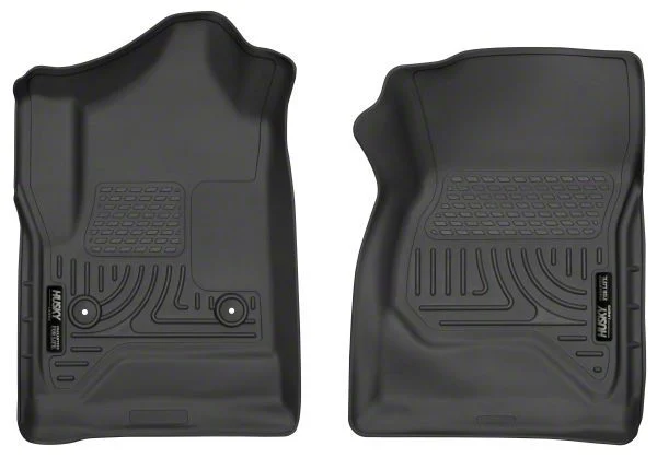 Husky Liners WeatherBeater Front Floor Liners; Black (15-19 Silverado 2500 HD Regular Cab)