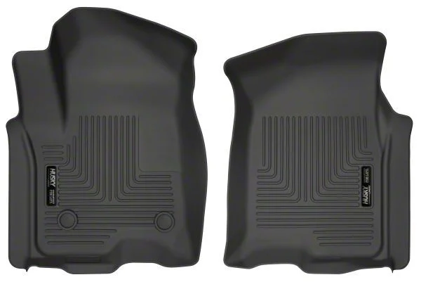 Husky Liners WeatherBeater Second Seat Floor Liner; Black (20-26 Silverado 2500 HD Crew Cab w/ Rear Underseat Storage)