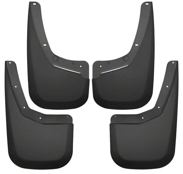 Husky Liners Mud Guards; Front and Rear (07-14 Silverado 3500 HD SRW)