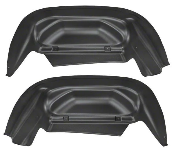 Husky Liners Rear Wheel Well Guards; Black (15-19 Silverado 3500 HD SRW w/o Factory Overload Springs)