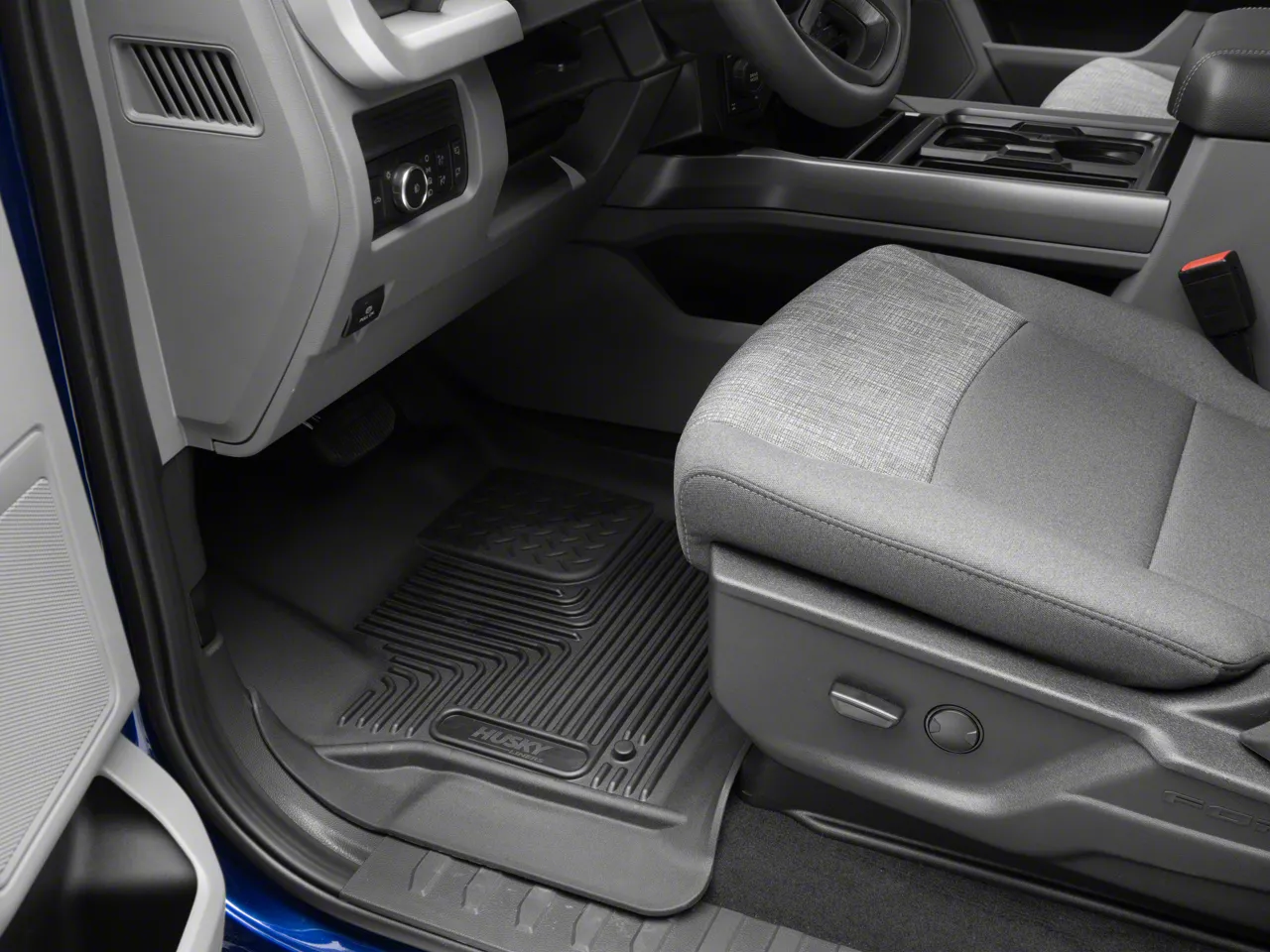 Husky Liners WeatherBeater Front Floor Liners; Black (17-26 F-250 Super Duty SuperCab, SuperCrew w/ Carpet Floors)