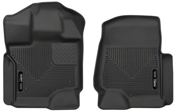 Husky Liners X-Act Contour Front Floor Liners; Black (17-22 F-250 Super Duty SuperCab, SuperCrew w/ Carpet Floors)