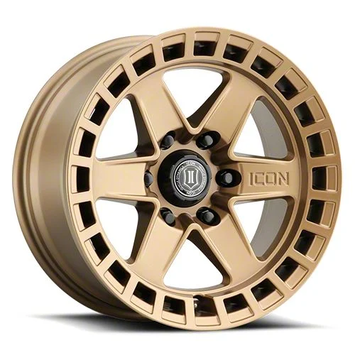 ICON Alloys Raider Satin Brass 6-Lug Wheel; 17x8.5; 0mm Offset (15-20 Yukon)