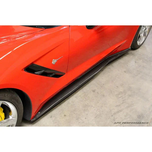 APR Performance Carbon Fiber Side Rocker Extensions for Chevrolet C7 Corvette 2014-2019 | C7 Corvette Z06 2015-2019