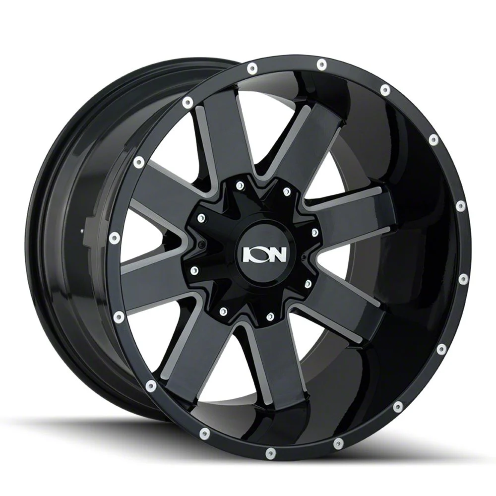 TYPE 141 Gloss Black Milled 6-Lug Wheel; 17x9; 18mm Offset (07-13 Silverado 1500)