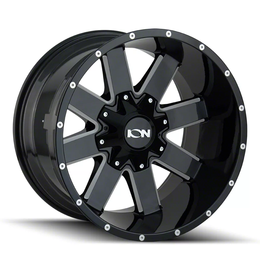 TYPE 141 Gloss Black Milled 6-Lug Wheel; 17x9; 18mm Offset (09-14 F-150)