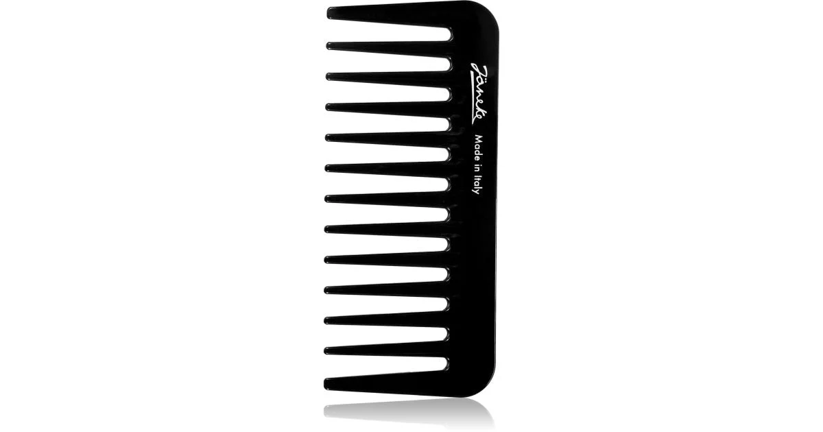 Janeke Black Line Pettine Piccolo Per Capelli Per L'Applicazione Di Prodotti In Gel 11 × 5 Cm