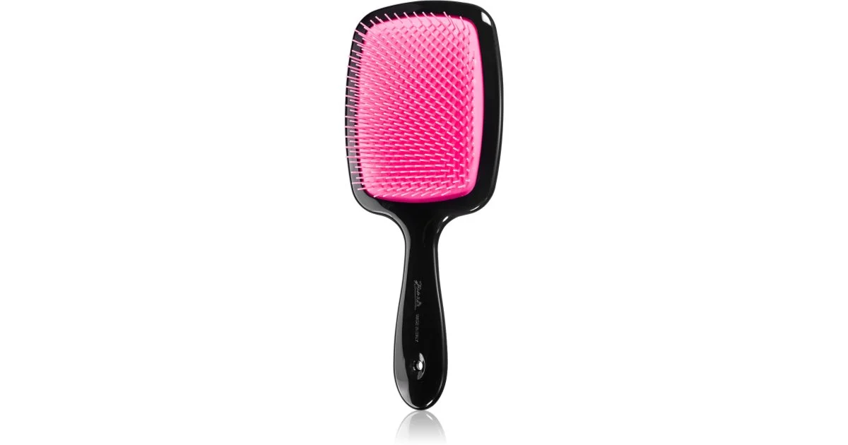 Janeke Spazzola Districante Piatta Grande Per Capelli 23,5 X 9,5 X 3 Cm Rosa