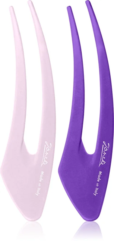 Janeke Clip Forcine Per Capelli Viola 2X12,5 Cm