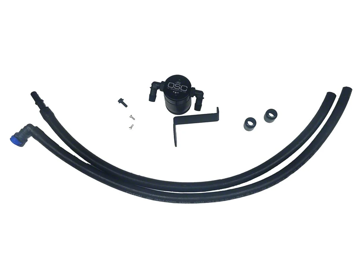 J&L 3.0 Oil Separator; Black Anodized; Driver Side (19-23 Ranger)