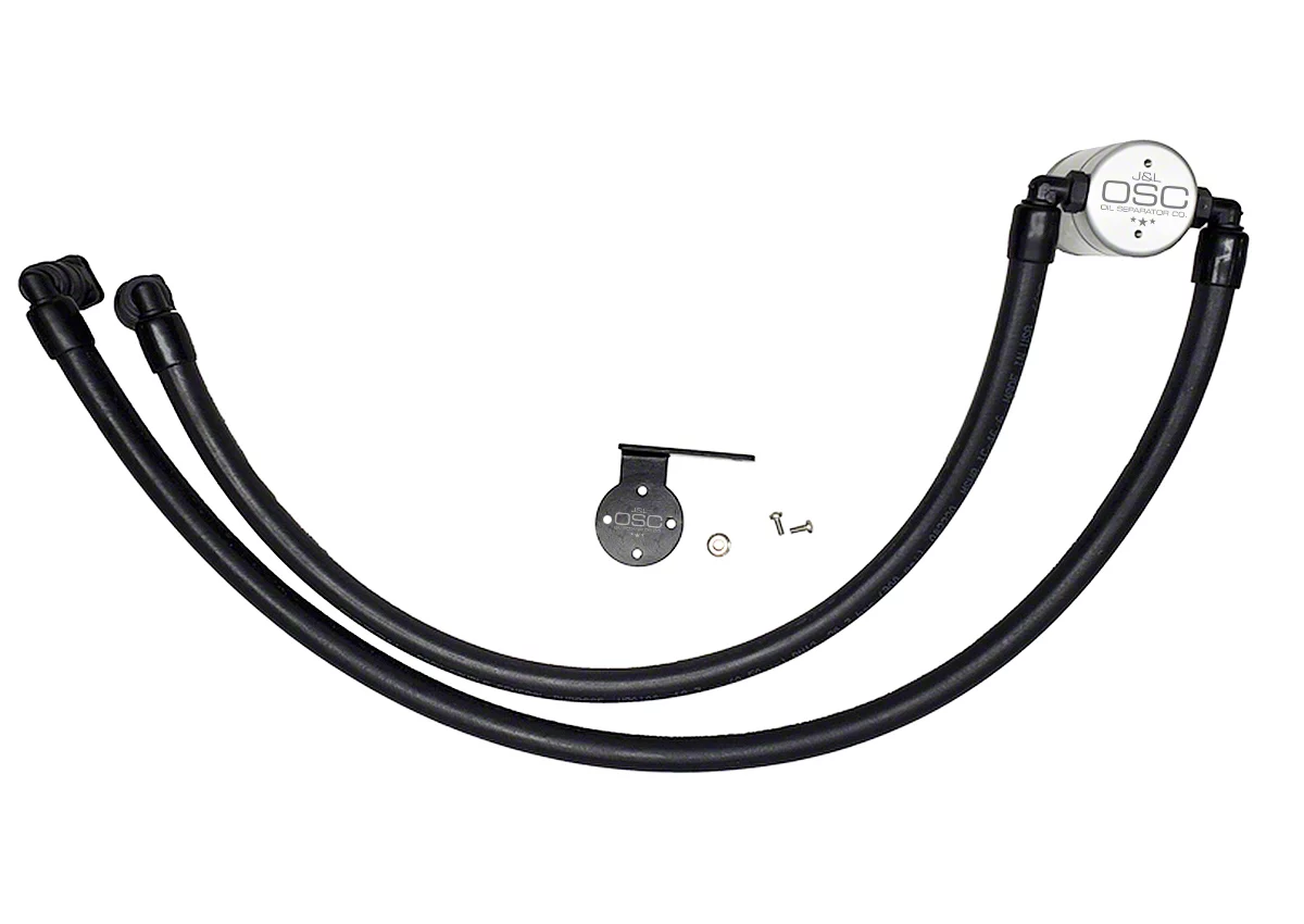 J&L 3.0 Oil Separator; Clear/Satin Anodized; Passenger Side (17-22 F-250 Super Duty, Excluding Diesel)