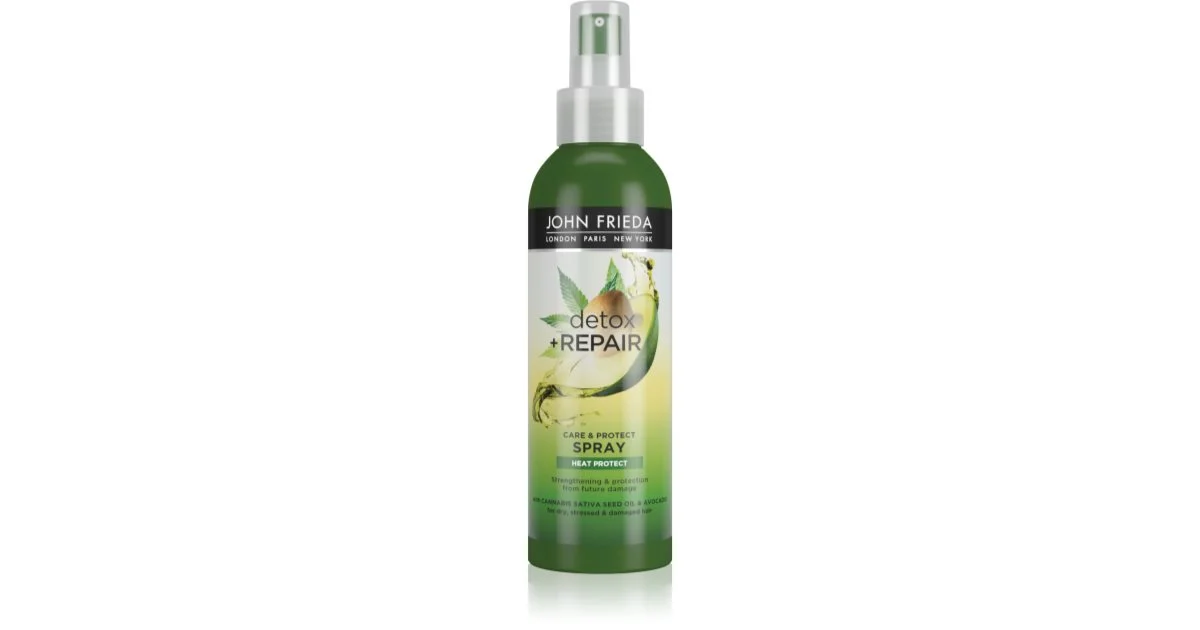 John Frieda Detox & Repair Spray Per Capelli Affaticati Dal Calore 200 Ml