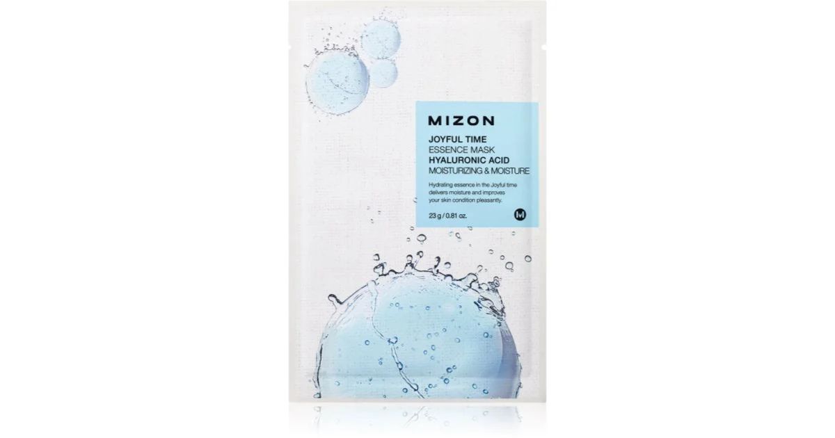 Mizon Joyful Time Hyaluronic Acid maschera in tessuto idratante e lenitiva 23 g