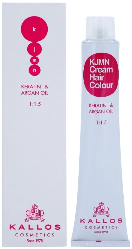 KJMN Crema Colorante per Capelli Cheratina e Olio di Argan 100 ml 8,34I Rosso Rame Intenso