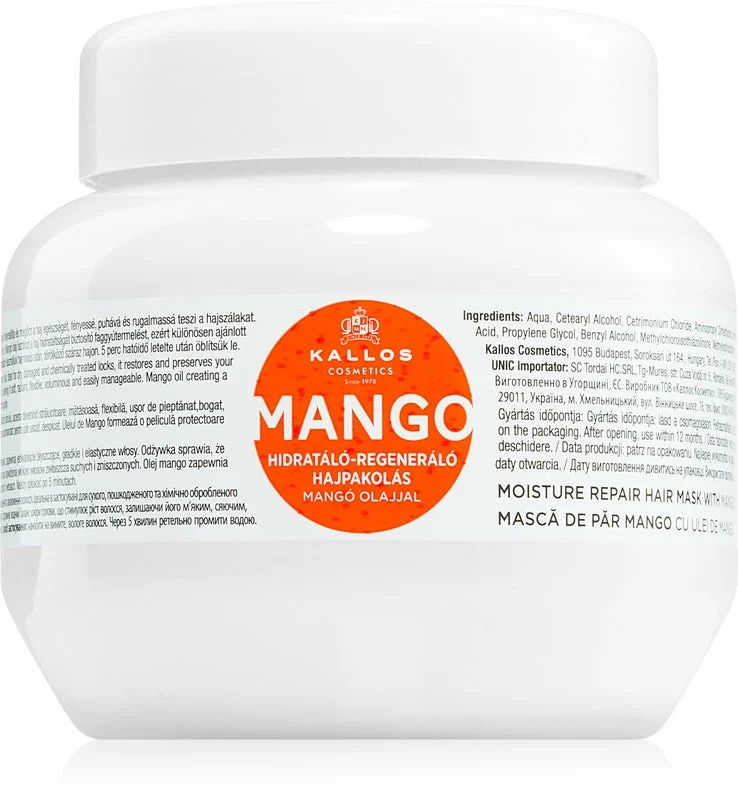 Kallos Maschera idratante con olio di mango 275ml