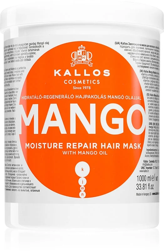 Kallos Maschera idratante con olio di mango 1000ml