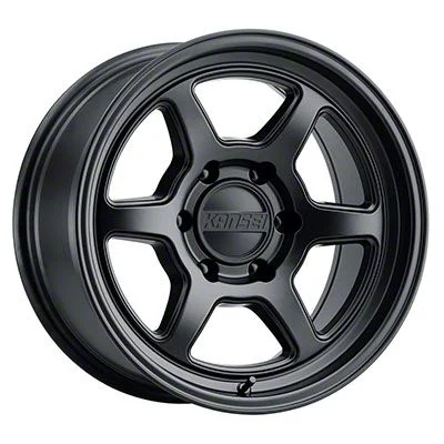 Kansei Off Road ROKU Matte Black 6-Lug Wheel; 17x8.5; -10mm Offset (14-18 Silverado 1500)