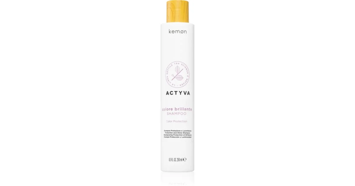 Kemon Actyva Colore Brillante Shampoo Illuminante E Rinforzante Per Capelli Tinti 250 Ml