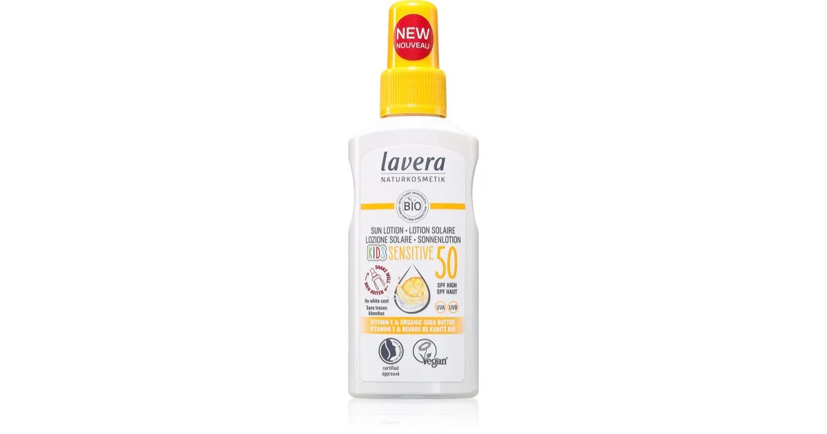 Lavera Sensitive latte abbronzante per bambini SPF 50 100 ml