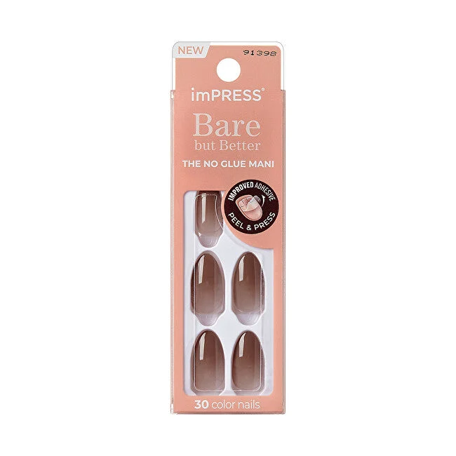 Kiss Unghie adesive ImPRESS Bare but Better MA - Accogliente 30 pezzi