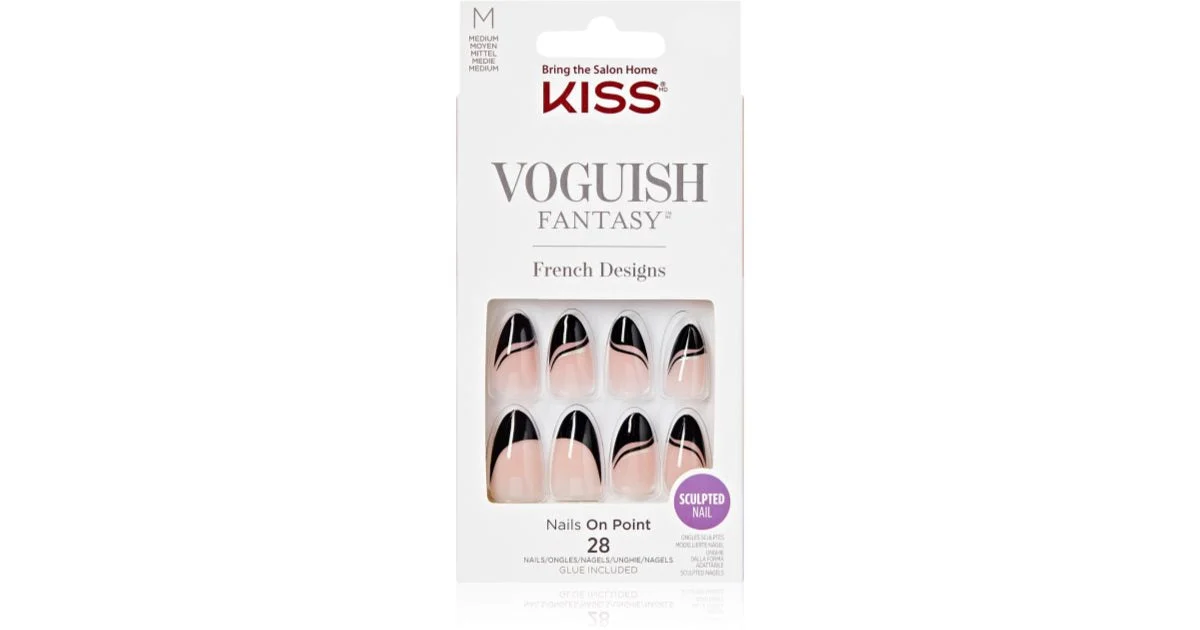 KISS Voguish Fantasy Magnifique Unghie finte medium 28 pezzi