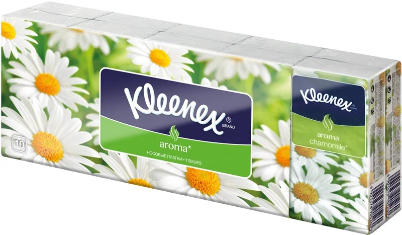 Kleenex Aroma fazzoletti di carta Camomile 10x10 pezzi