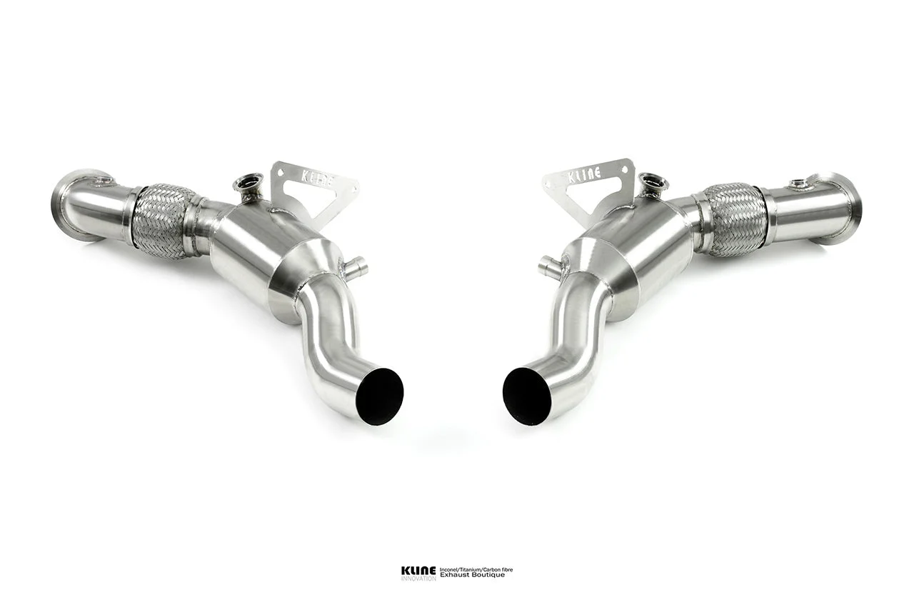 Kline Innovation DECAT Cat Pipe Set For Ferrari F8 Tributo