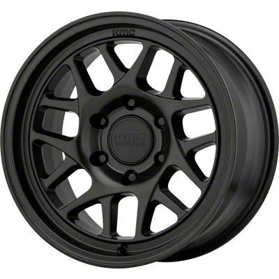 KMC Bully Ol Satin Black 6-Lug Wheel; 17x8.5; 18mm Offset (15-20 Yukon)