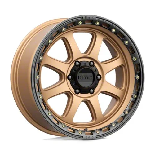 KMC Chase Matte Bronze with Black Lip 6-Lug Wheel; 17x9; -12mm Offset (15-20 Yukon)