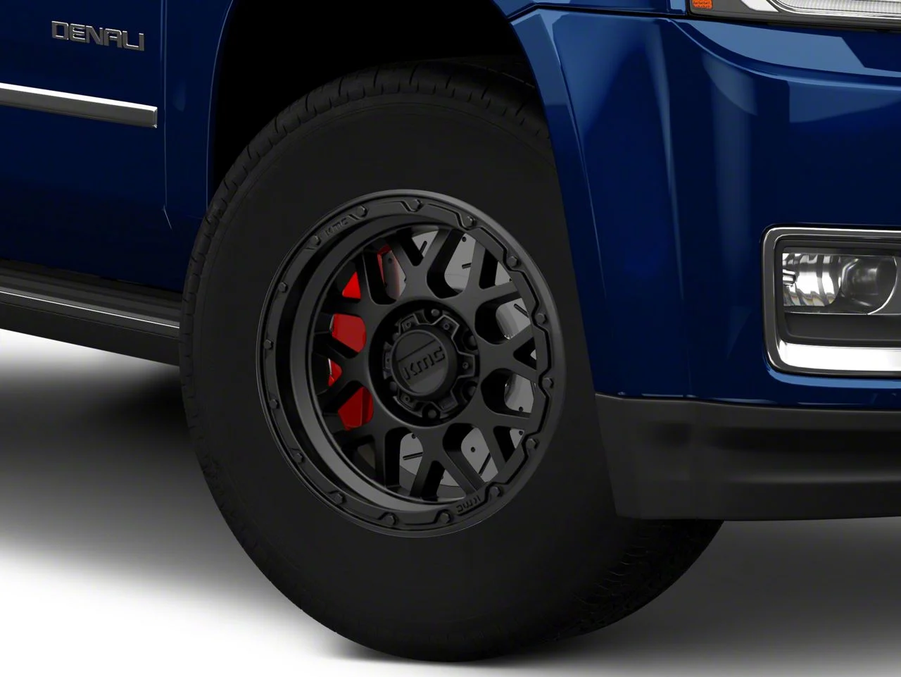 KMC Grenade Off-Road Matte Black 6-Lug Wheel; 17x9; -12mm Offset (15-20 Yukon)