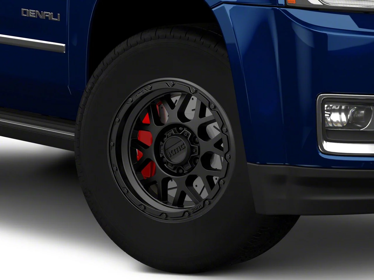 KMC Grenade Off-Road Matte Black 6-Lug Wheel; 17x9; 18mm Offset (15-20 Yukon)