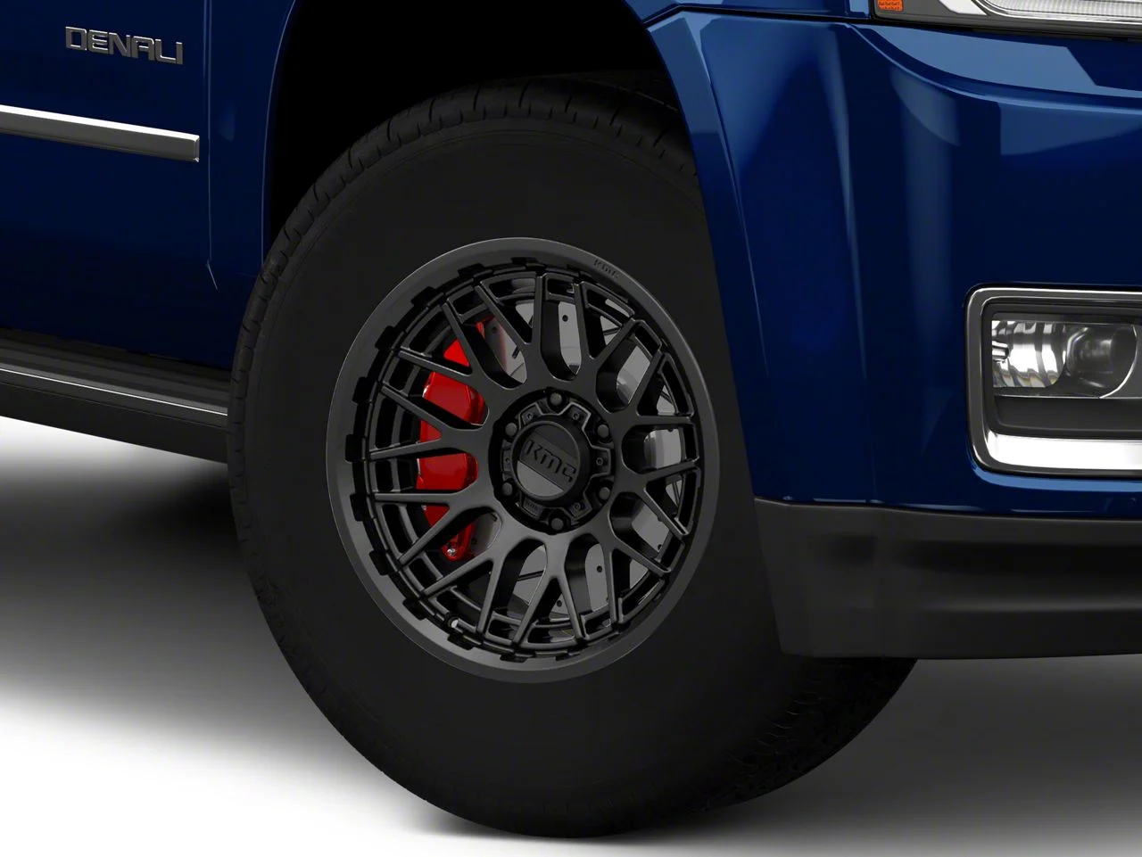 KMC Technic Satin Black 6-Lug Wheel; 17x8.5; 18mm Offset (15-20 Yukon)